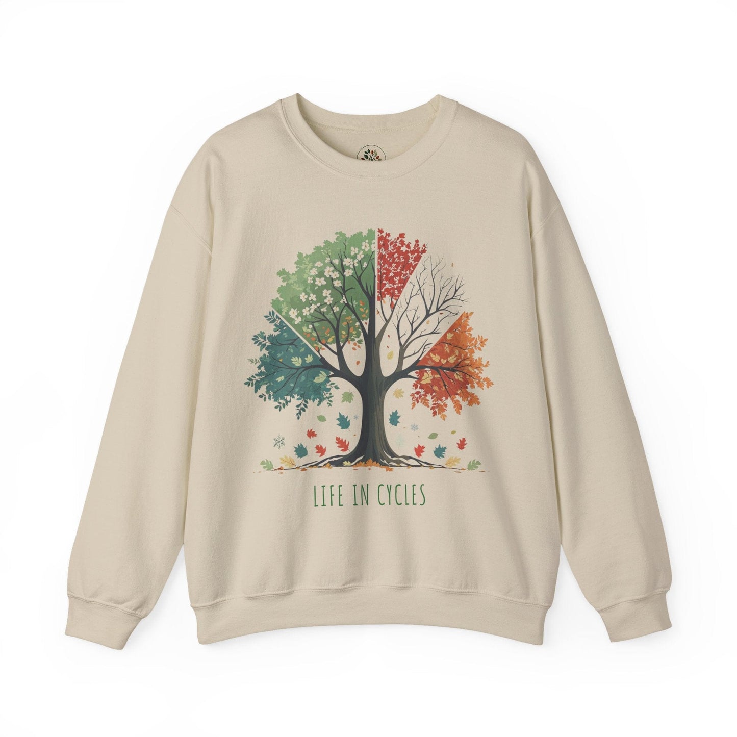 Sand | Life in Cycles Sweatshirt, front view