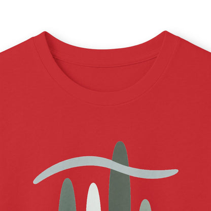 Red | Forest Breath Long Sleeve Tee, folded view