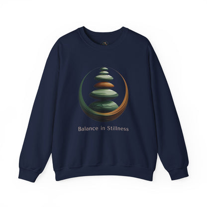 Navy | Balance in Stillness Sweatshirt, front view