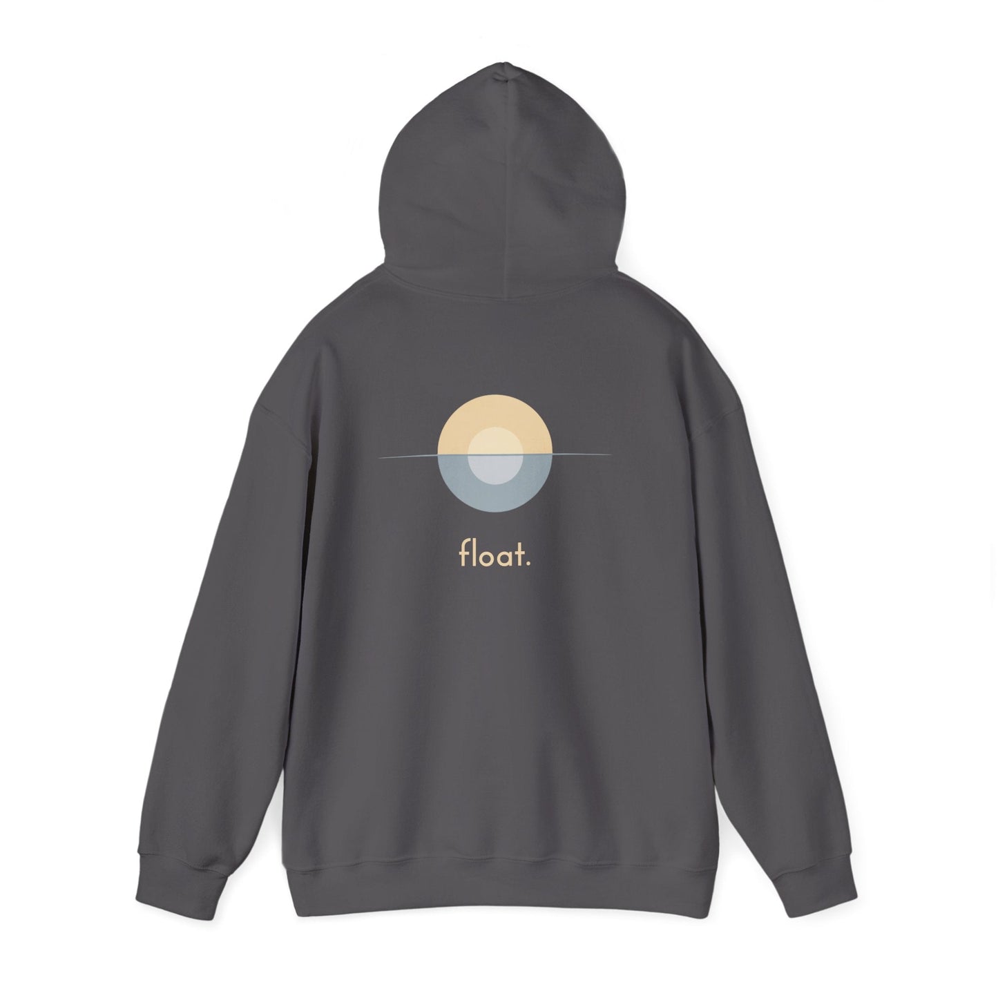 Charcoal | Float Hoodie, back view 2