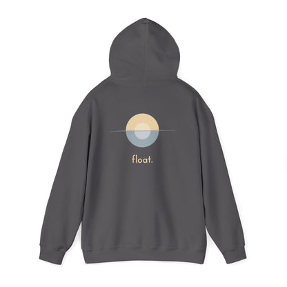 Charcoal | Float Hoodie, back view 2