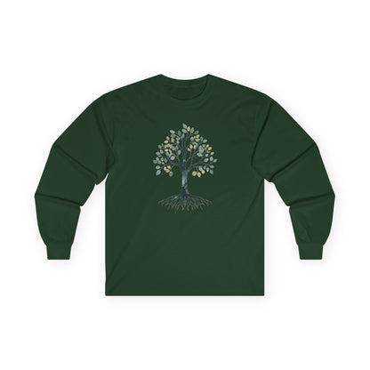 Forest Green | The Story Tree Long Sleeve Tee, front view
