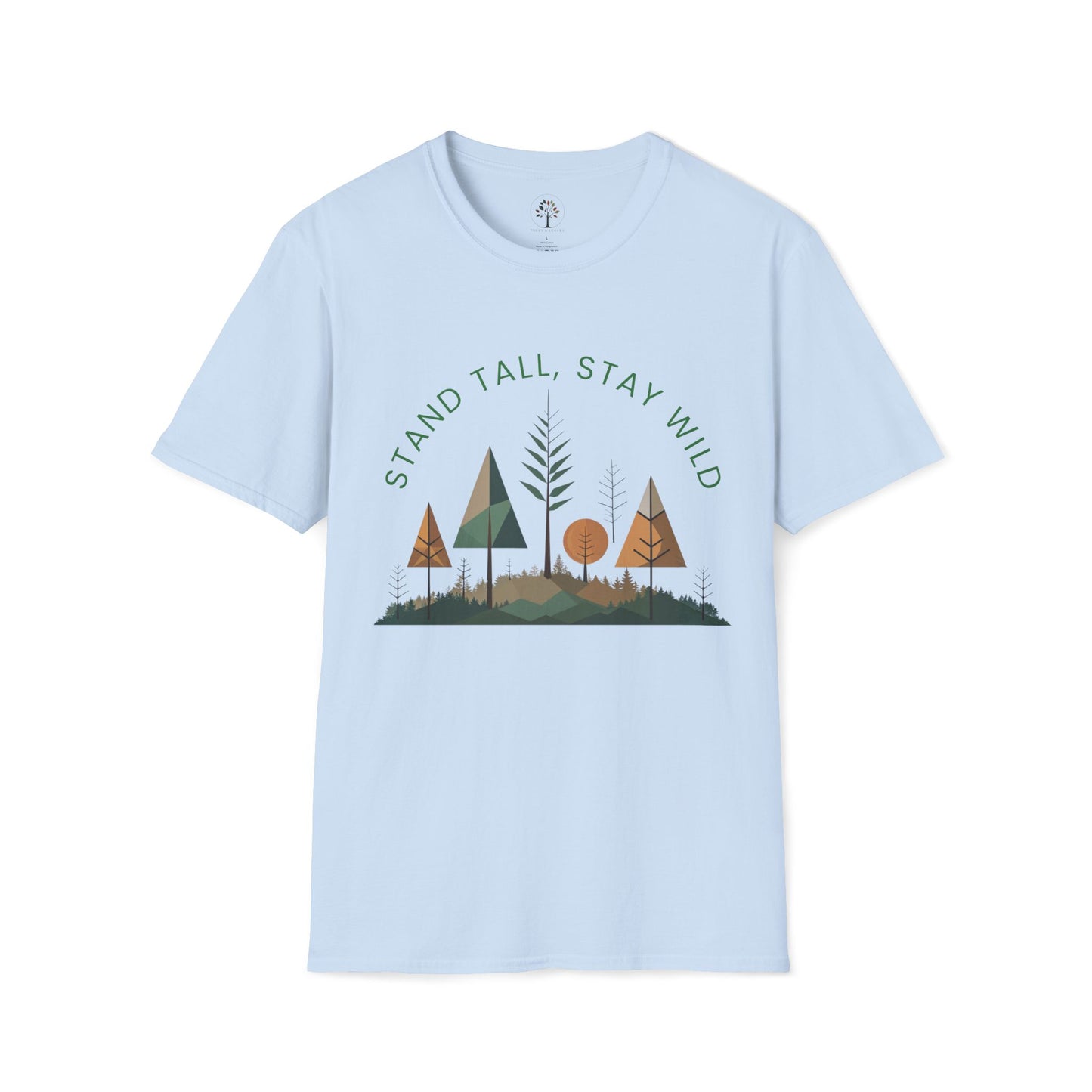 Light Blue | Stand Tall, Stay Wild, front view