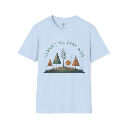 Light Blue | Stand Tall, Stay Wild, front view