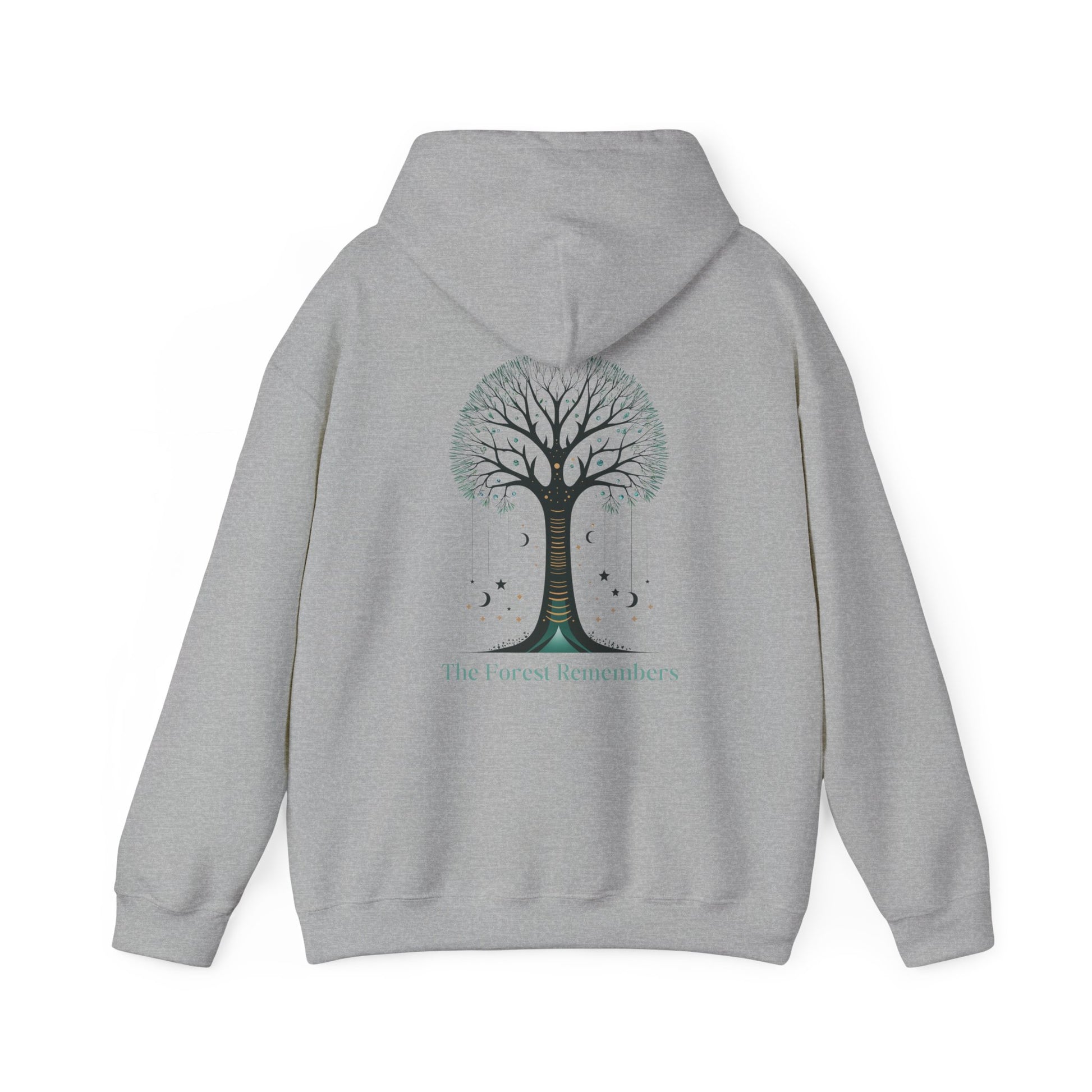Sport Grey | The Forest Remembers Hoodie, back design view