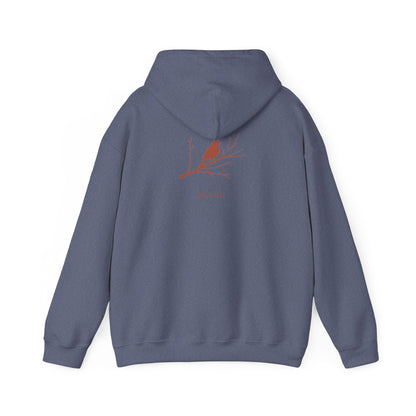 Heather Navy | Hüzün Hoodie, back design view