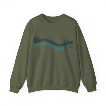 Military Green | River Sweatshirt, front view