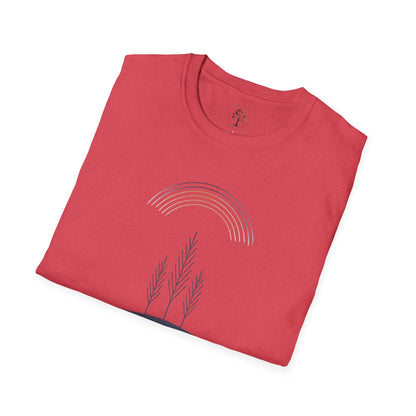 Heather Red | Quiet Arc, folded view