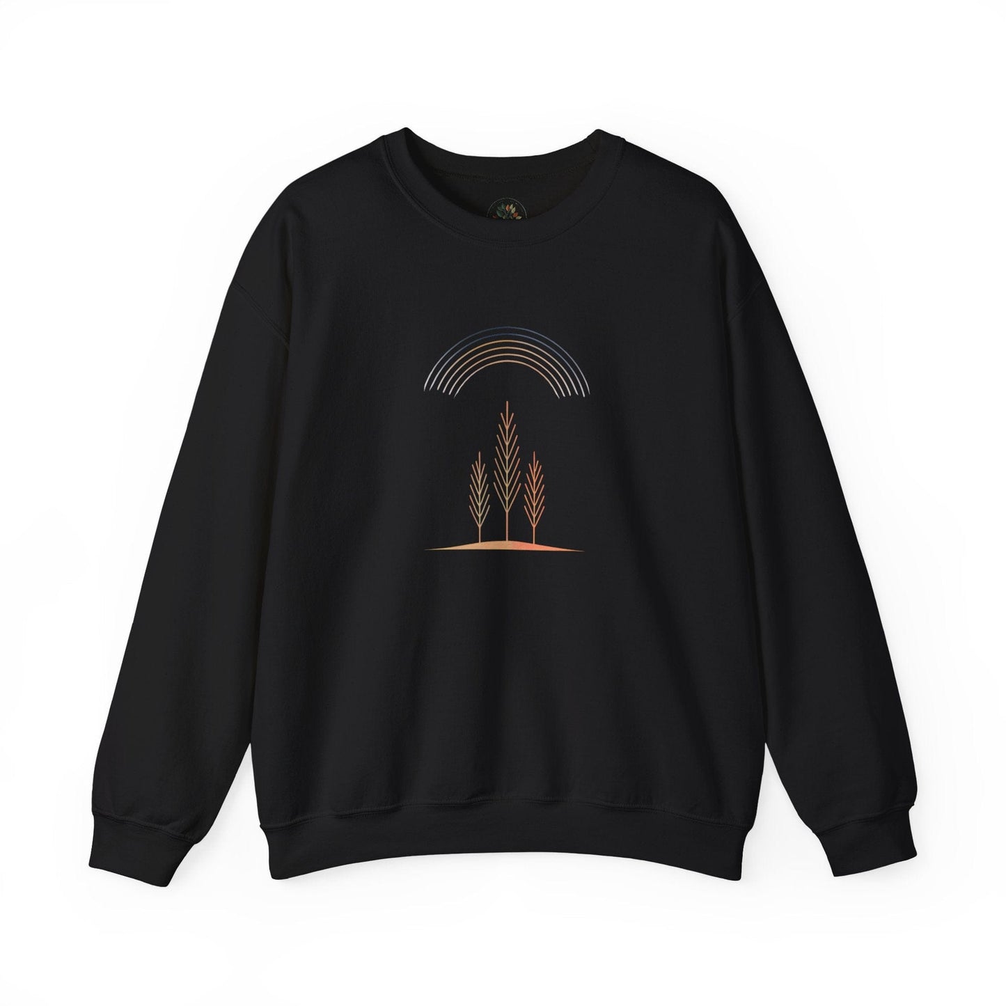 Black | Quiet Arc Sweatshirt, front view