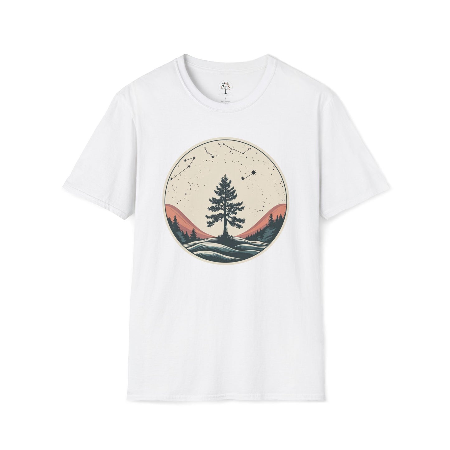 White | Rooted in Stars, front view