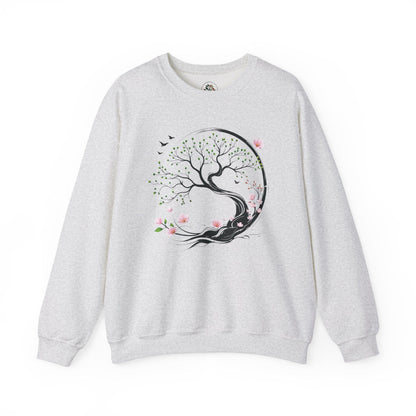 Ash | Unfolding Grace Sweatshirt, front view