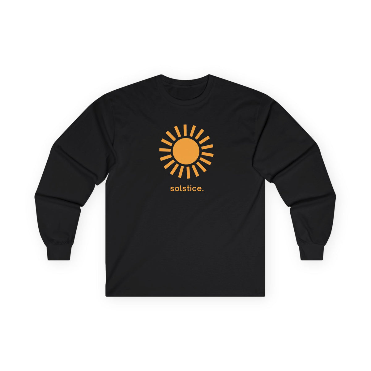 Black | Solstice Long Sleeve Tee, front view