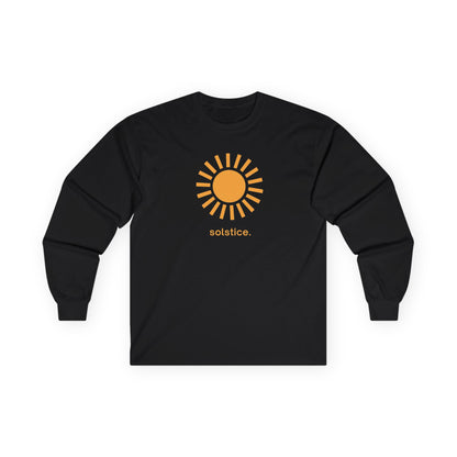 Black | Solstice Long Sleeve Tee, front view