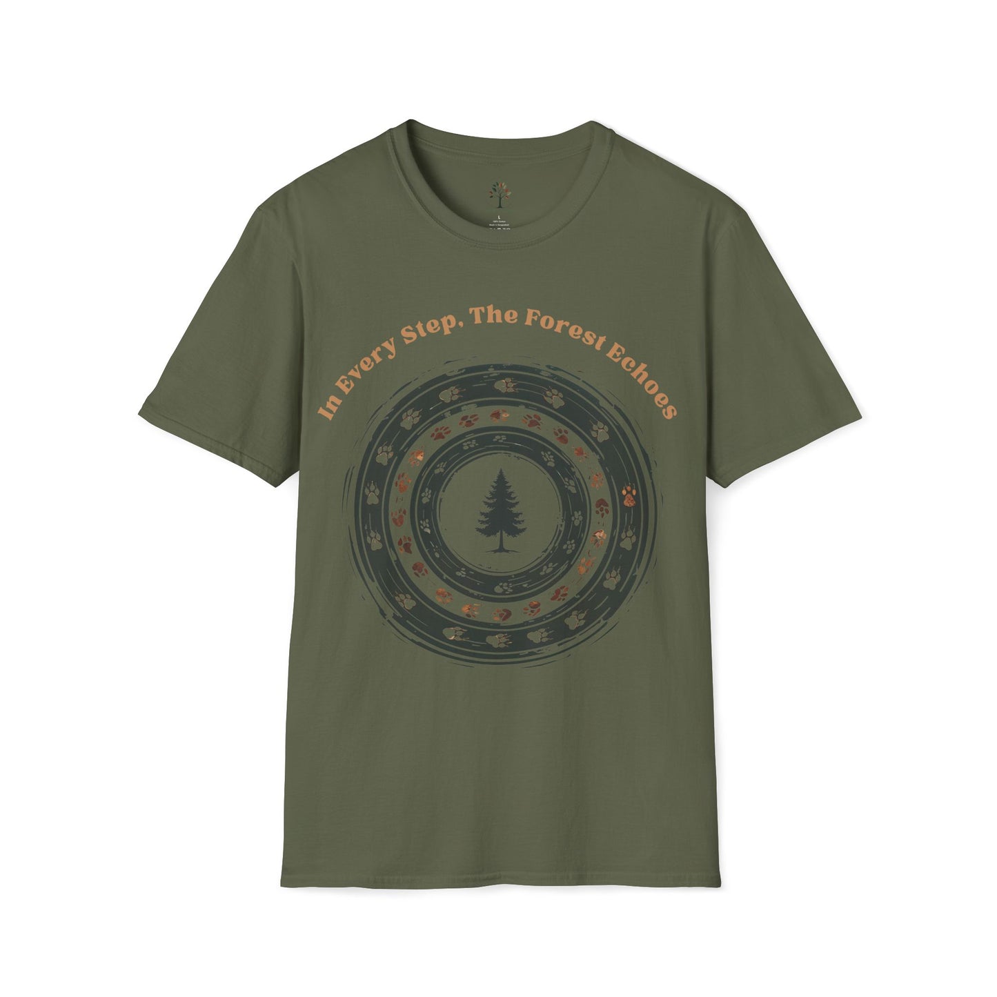 Military Green | In Every Step, the Forest Echoes, front view