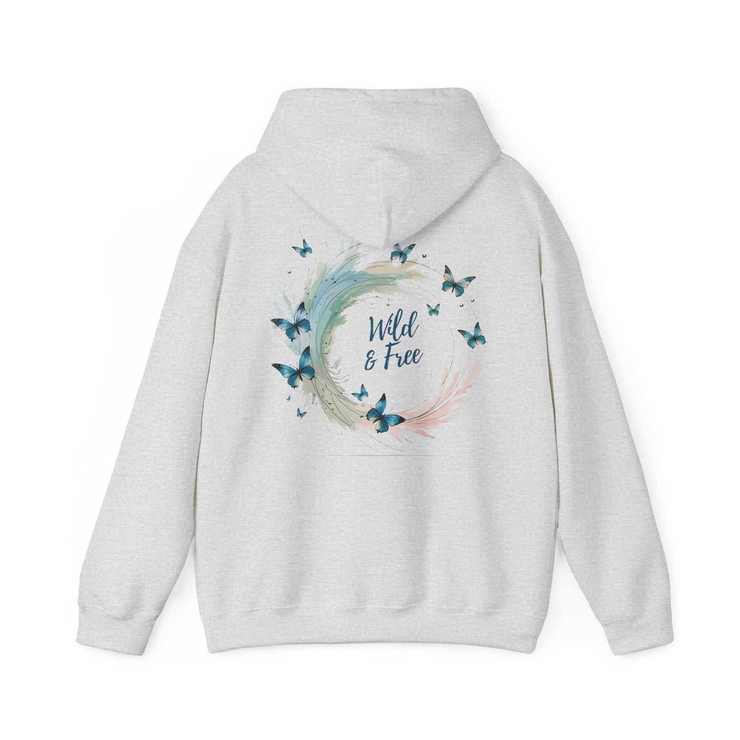 Ash | Wild & Free Hoodie, back design view