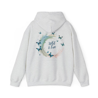 Ash | Wild & Free Hoodie, back design view