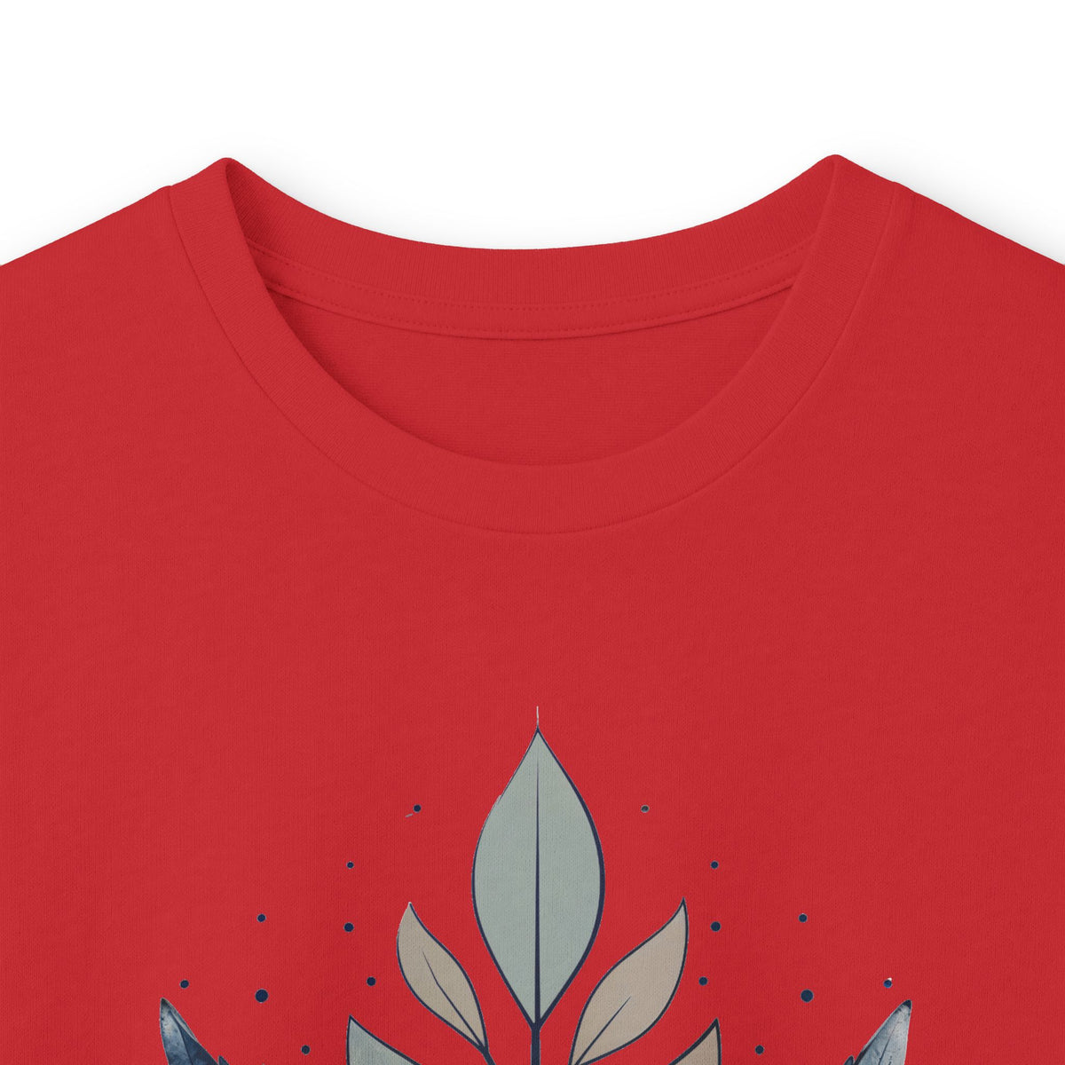 Red | Flourish Long Sleeve Tee, folded view