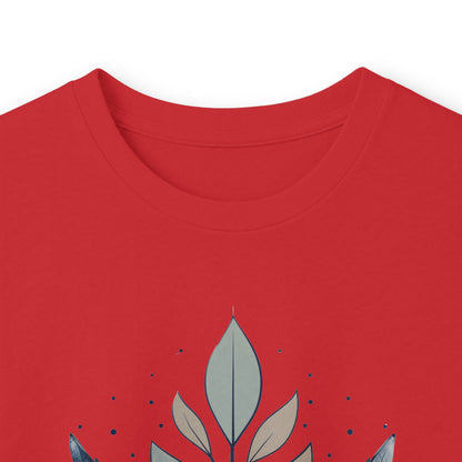 Red | Flourish Long Sleeve Tee, folded view