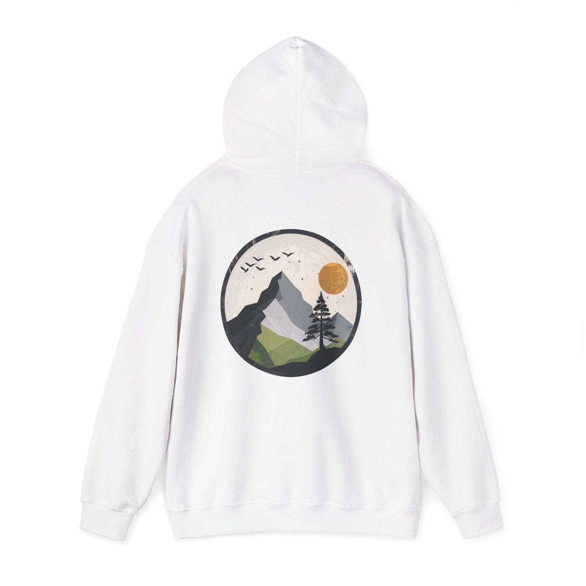 White | Whispering Heights Hoodie, back view 2