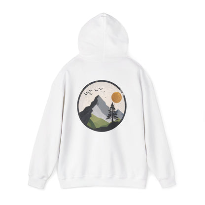 White | Whispering Heights Hoodie, back view 2