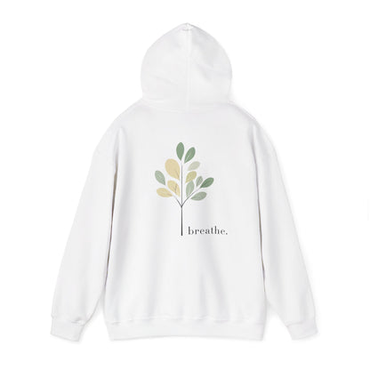 White | Breathe Hoodie, back view 2