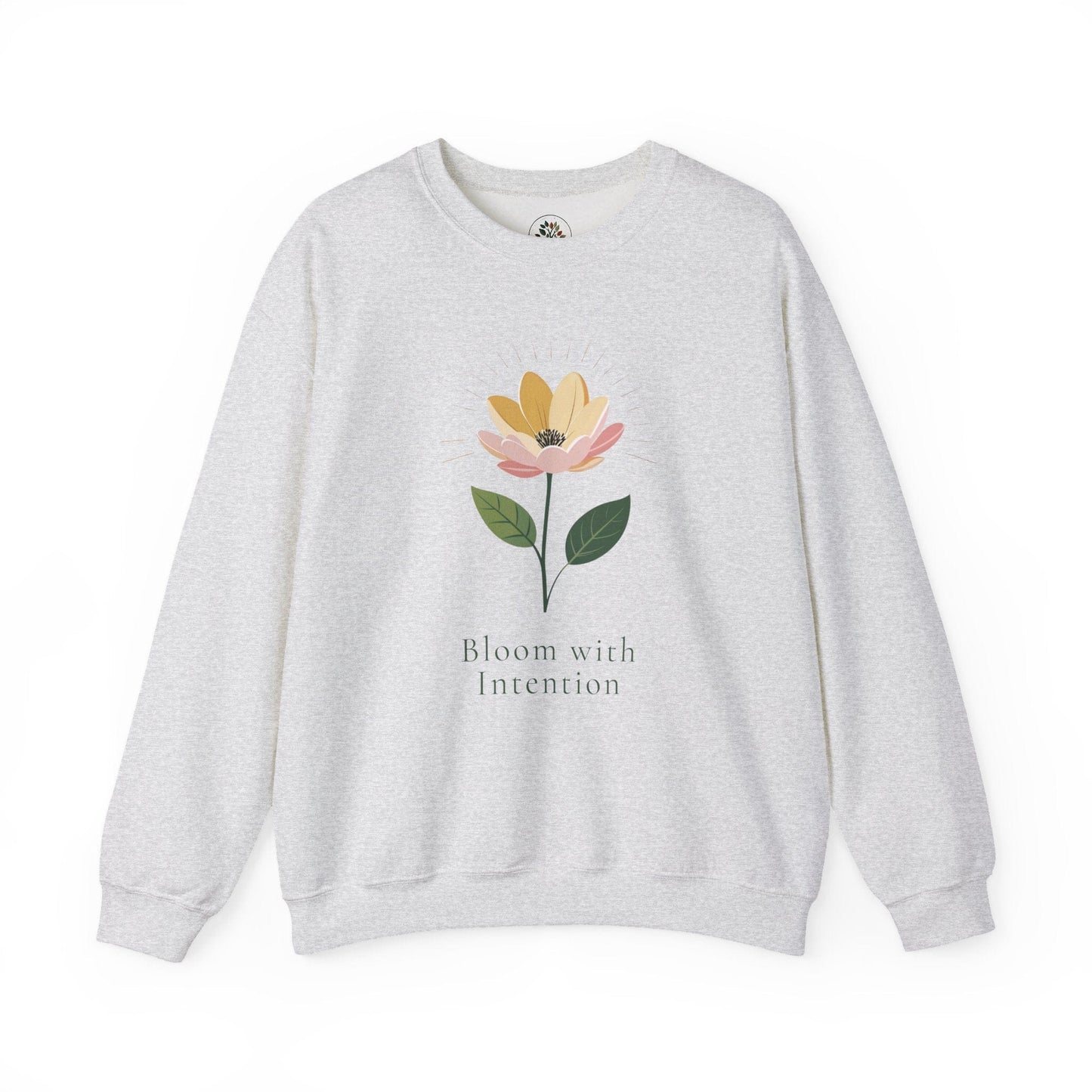 Ash | Bloom with intention Sweatshirt, front view