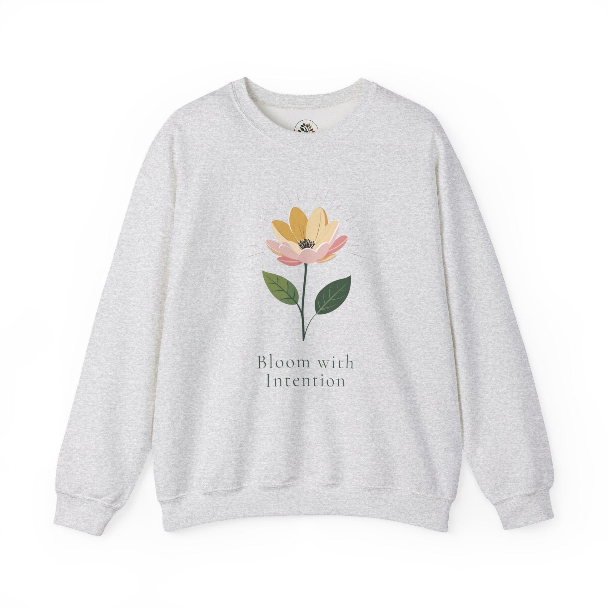Ash | Bloom with intention Sweatshirt, front view