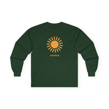 Forest Green | Solstice Long Sleeve Tee, front view