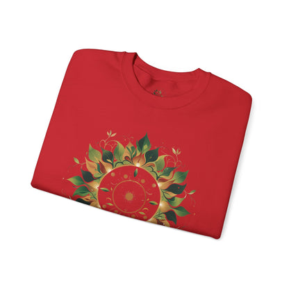 Red | Solar Bloom Sweatshirt, folded view