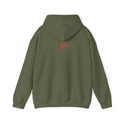 Military Green | Hüzün Hoodie, back design view