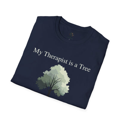Navy | My Therapist is a Tree, folded view