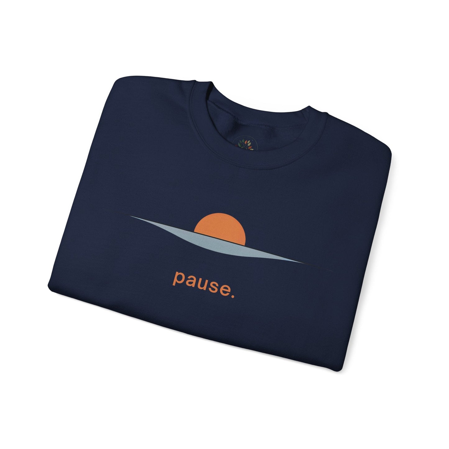 Navy | Pause Sweatshirt, folded view