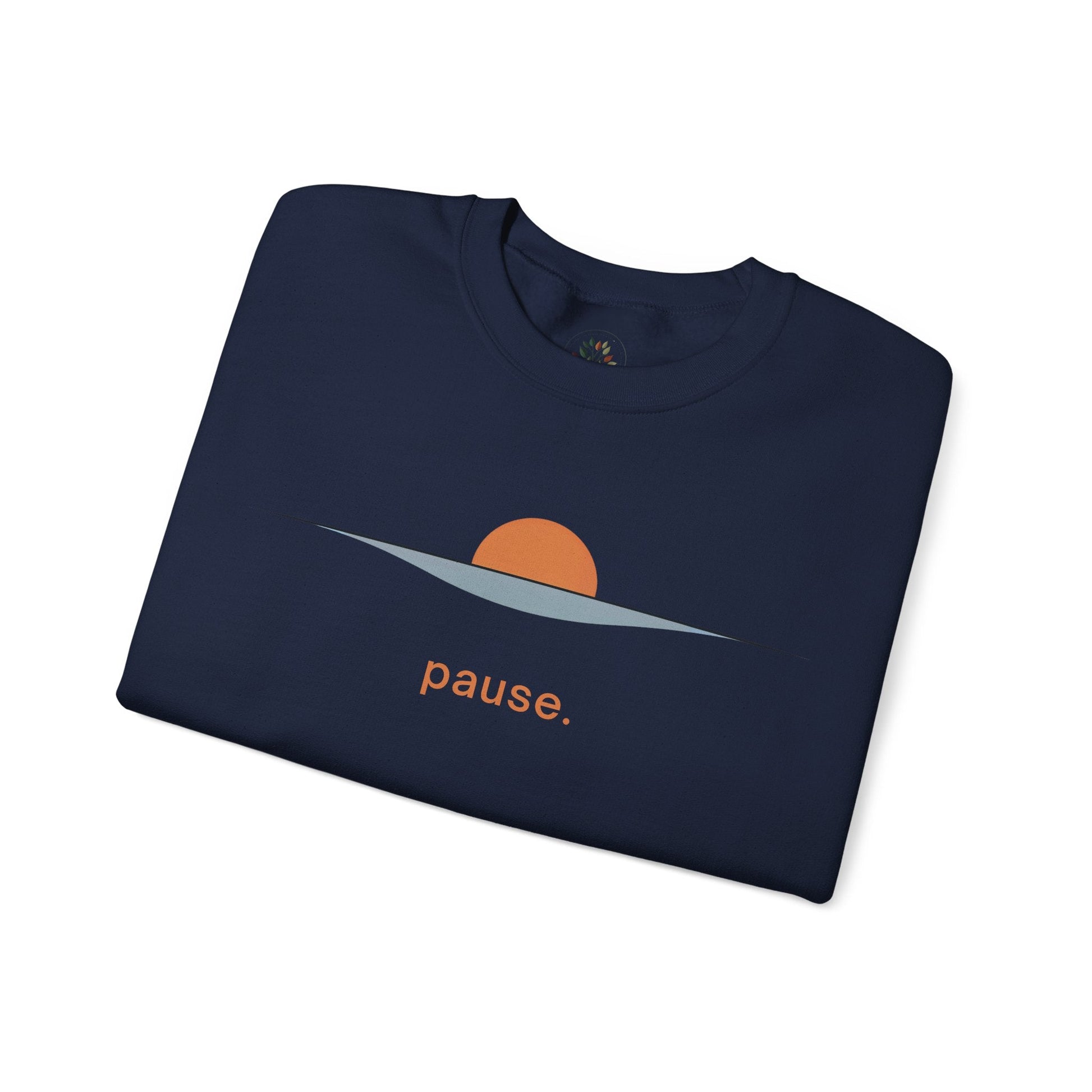 Navy | Pause Sweatshirt, folded view