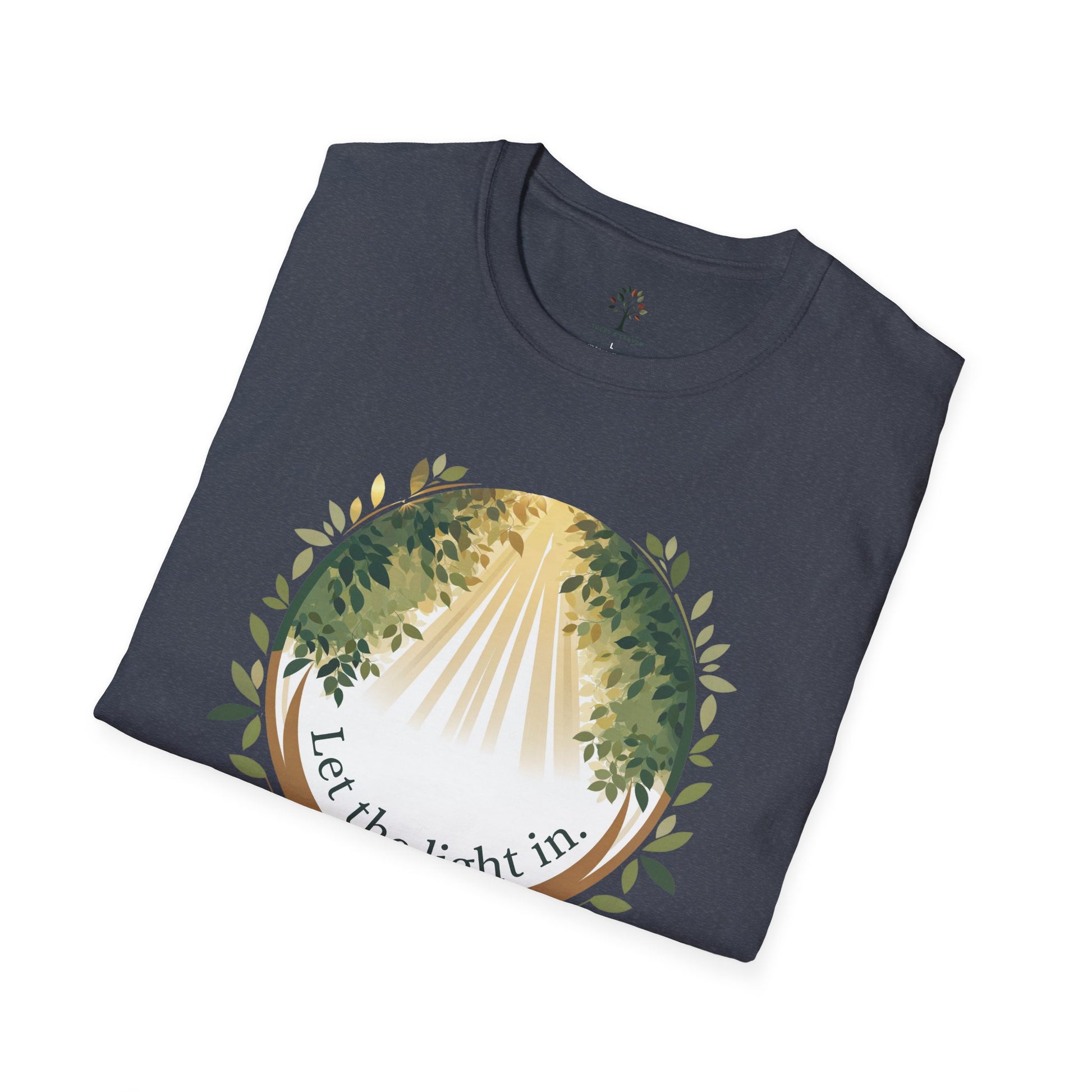 Heather Navy | Let the Light in, folded view