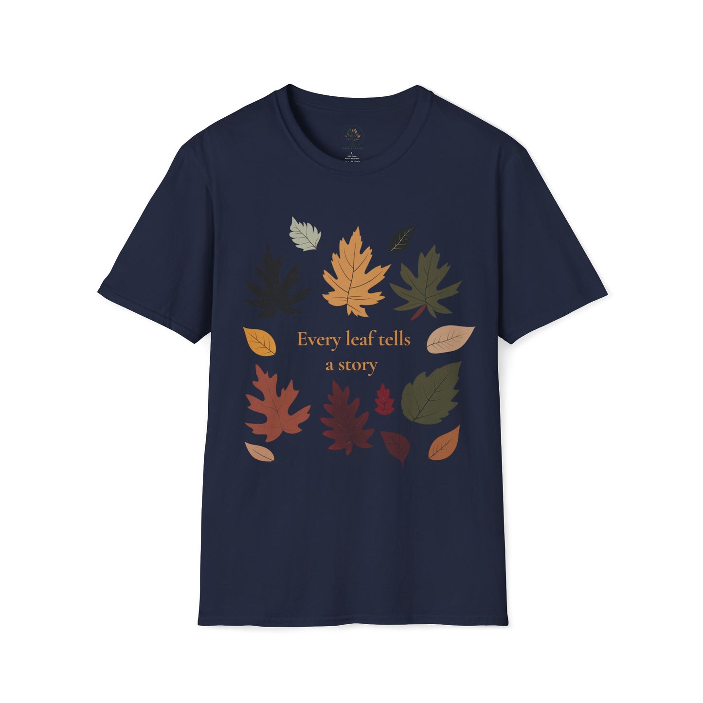 Navy | Every Leaf tells a Story, front view