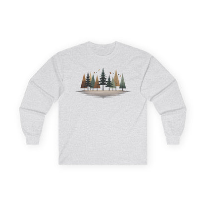 Ash | Forest Rhythm Long Sleeve Tee, front view