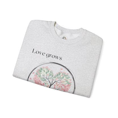 Ash | Love Grows Sweatshirt, folded view
