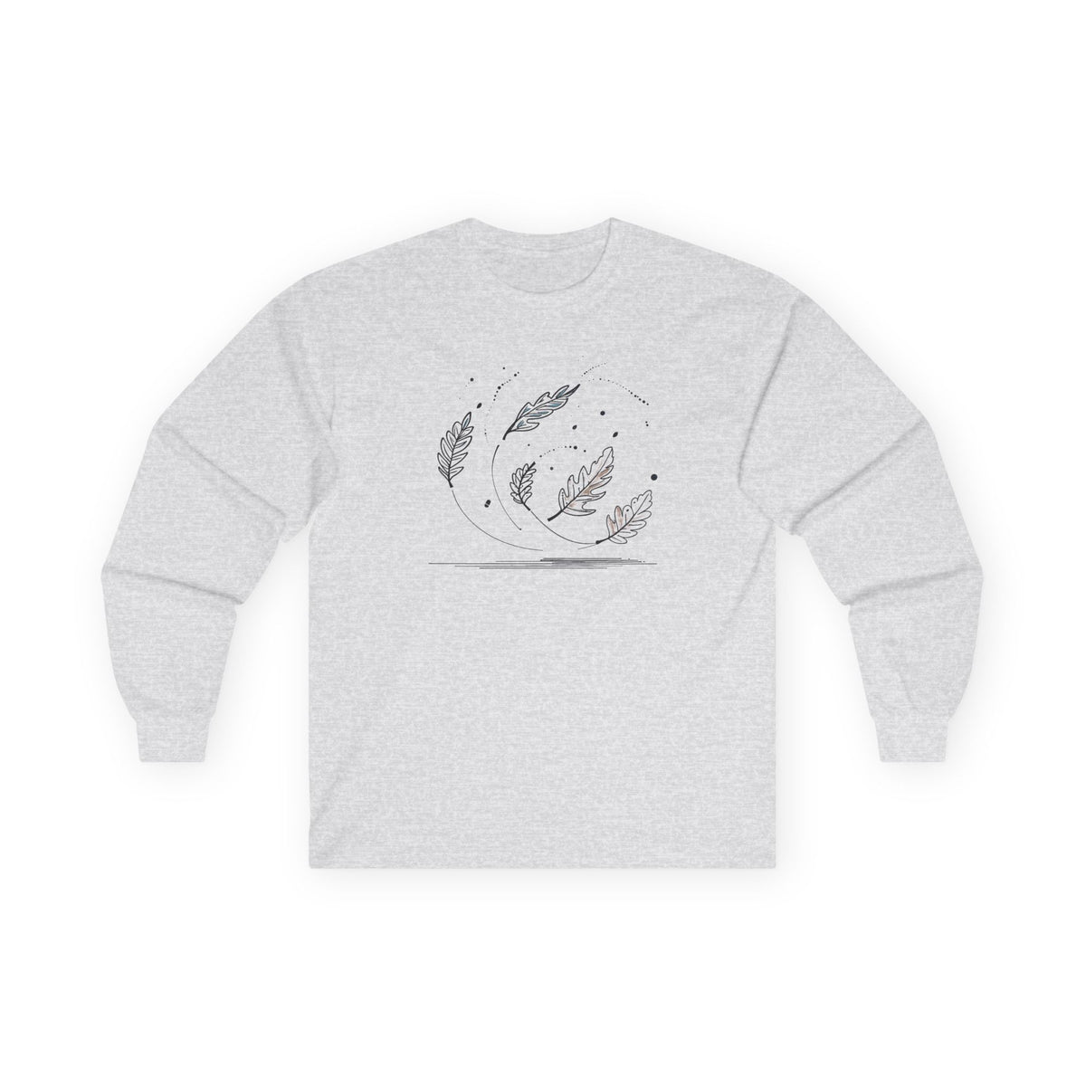 Ash | Autumn Drift Long Sleeve Tee, front view