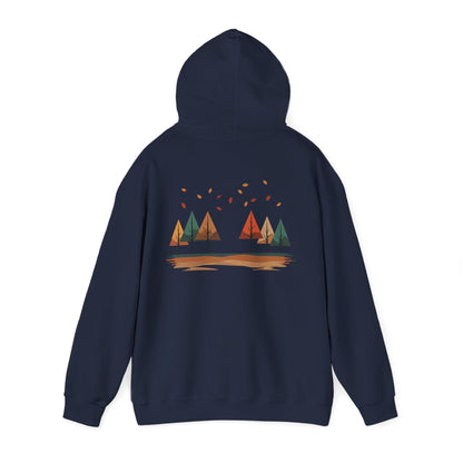 Navy | Horizon Fall Hoodie, back view 2