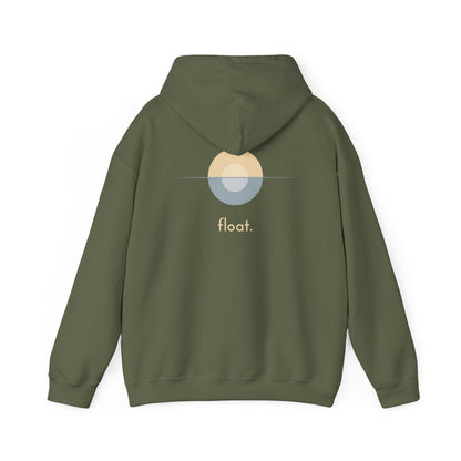 Military Green | Float Hoodie, back design view