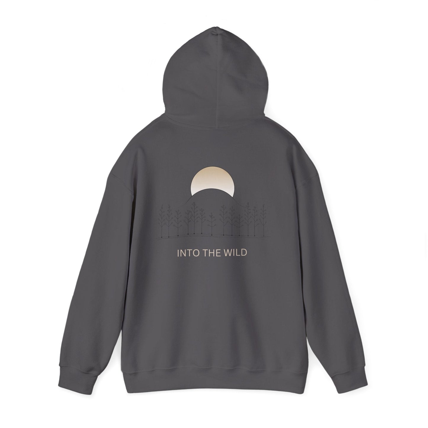 Charcoal | Into The Wild Hoodie, back view 2