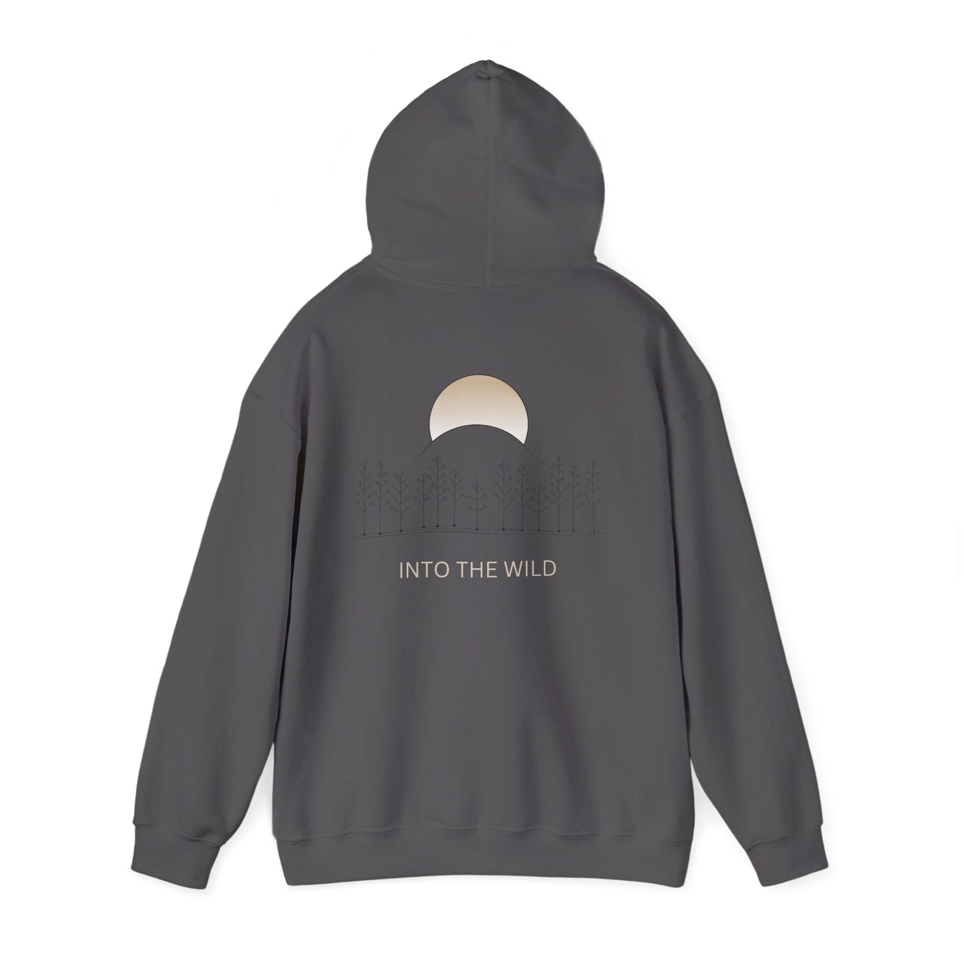 Charcoal | Into The Wild Hoodie, back view 2