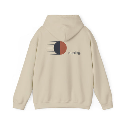 Sand | Duality Hoodie, back design view