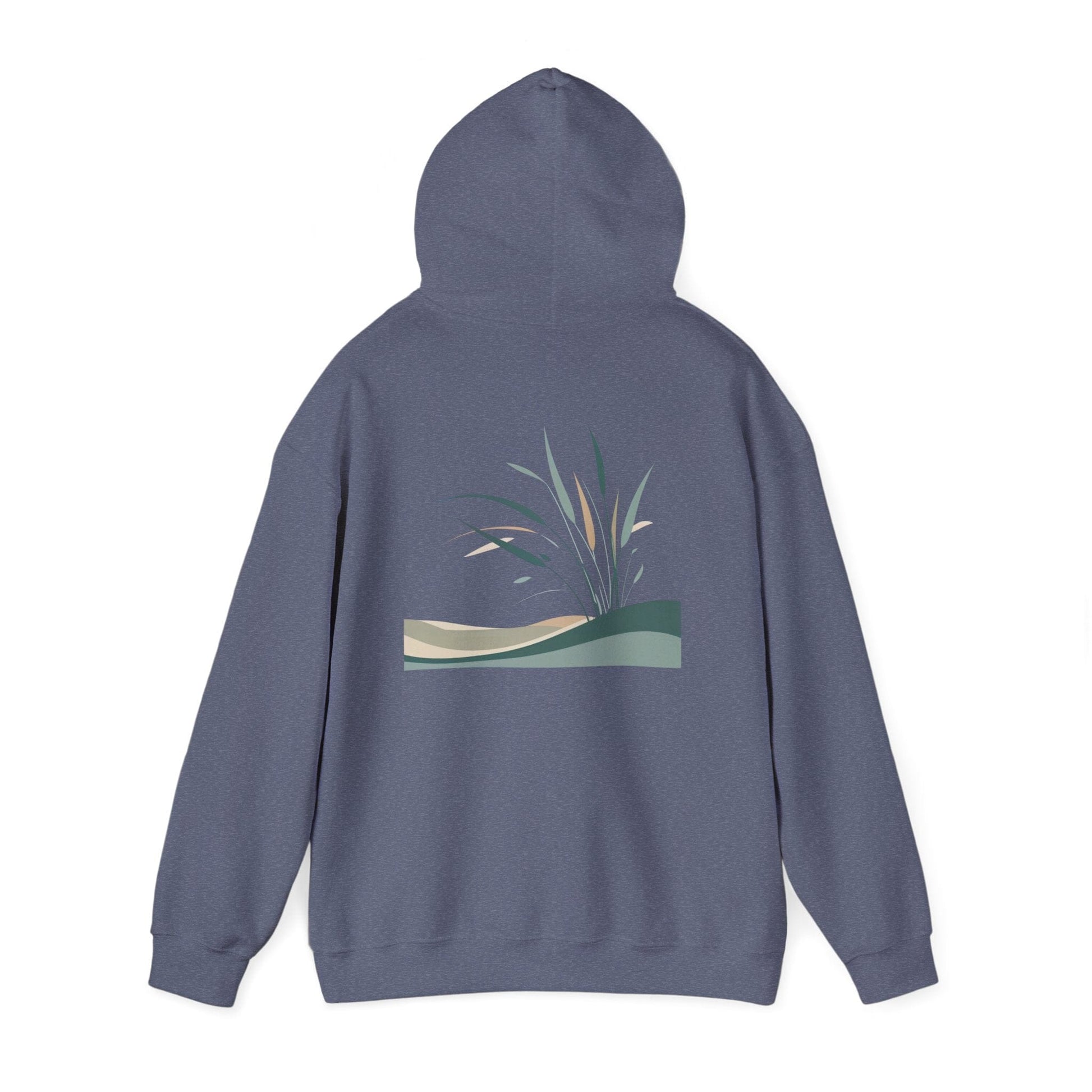 Heather Navy | Whispers in the Breeze Hoodie, back view 2