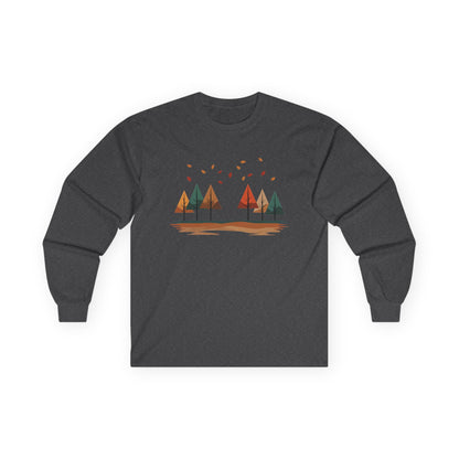 Dark Heather | Horizon Fall Long Sleeve Tee, front view