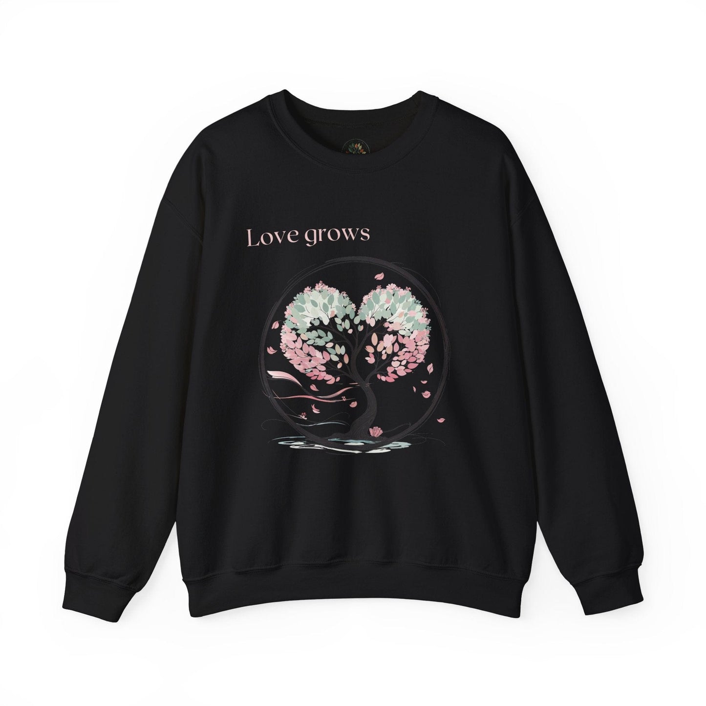 Black | Love Grows Sweatshirt, front view