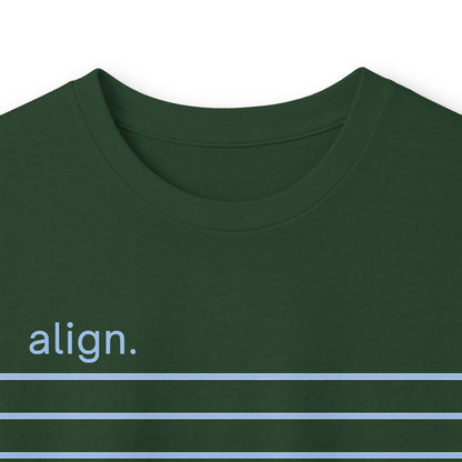 Forest Green | Align Long Sleeve Tee, folded view