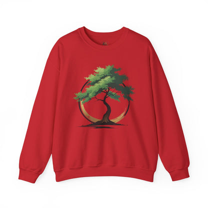 Red | The Zen Tree Sweatshirt, front view