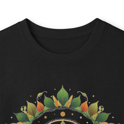 Black | Celestial Growth Long Sleeve Tee, folded view