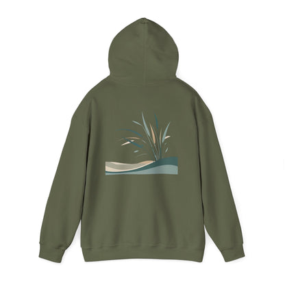 Military Green | Whispers in the Breeze Hoodie, back view 2